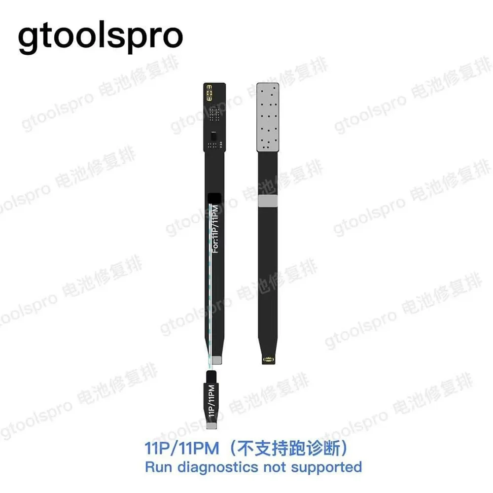 Gtoolspro 배터리 진단 플렉스 케이블 100% 건강 수리 지지대, iOS 18 시스템, 아이폰 12, 13, 14, 15 프로 맥스용, 플래시 불필요