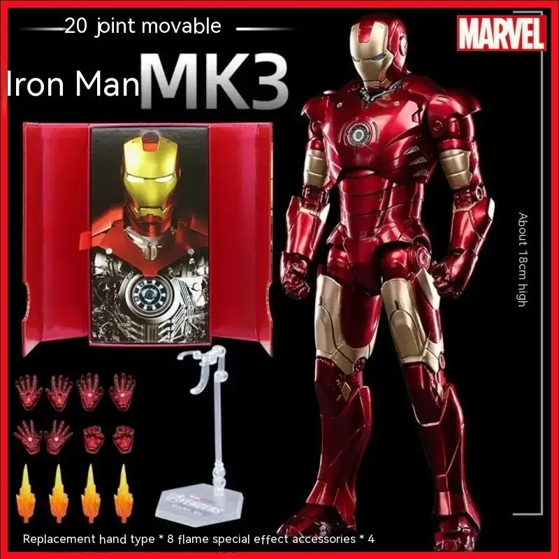 

Bandai Marvel S.h.figuarts Iron Man Mk3 Standard Edition Tamashii Nations Tn Tokyo Limit Anime Action Figures Kid Toy Collection