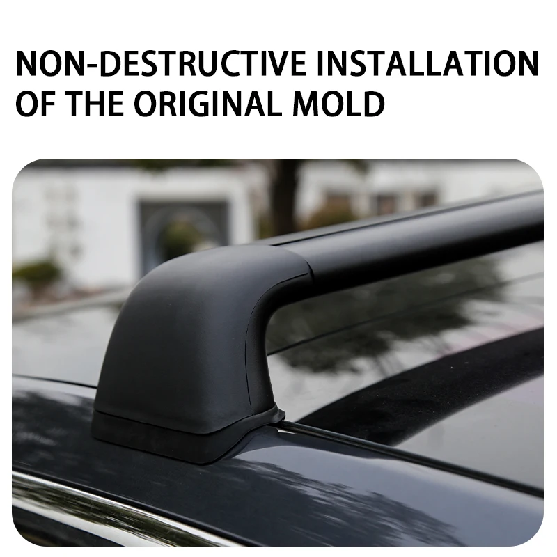 

For Tesla 2023 Model 3 Upgrade Roof Rack Cross Bars with Antitheft Locks Aluminum Cargo Carriers Rooftop Luggage Holder