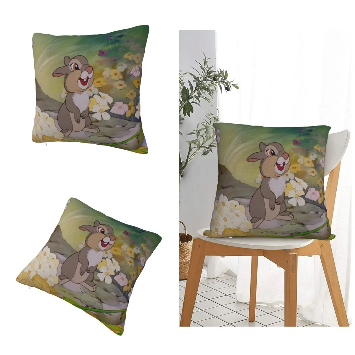 Thumper Di Bambi Custom Pillow Pillow Case Otaku Bedding Double Sided Pillow Home Decor Pillow Case