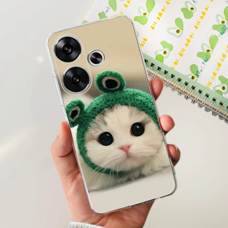 Stylish Painted Soft Silicone Phone Case - 6.79'' Protective Back Cover