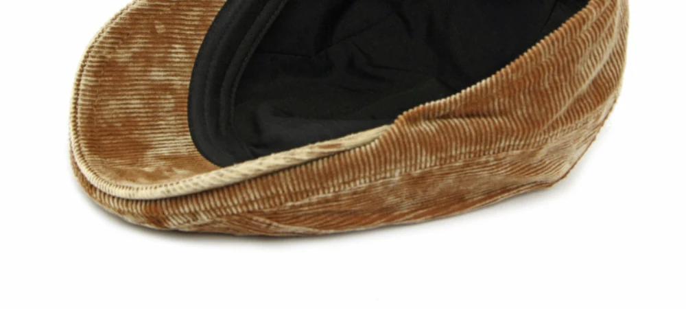 HT4960 Herren Berets Frauen Neue Herbst Winter Hut Retro Künstler Maler Baskenmütze Hut Männlich Weiblich Ivy Flache Kappe Ausgestattet Cord Baskenmütze Kappe – Detail 15