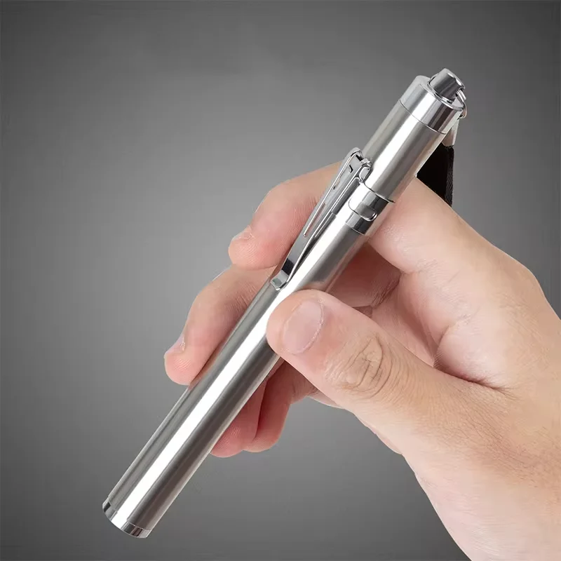 Stainless Steel White Light, Pet Incubation Observation Light, Night Travel Light Source, Easy to Carry, Replaceable Battery