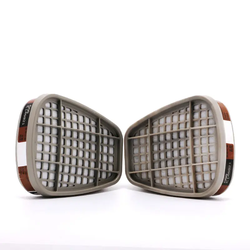 new 6001/6002/6004 gas mask Cartridge 5N11 Cotton Filter Set For 6200/7502/6800 Gas Mask Chemical Respirator Painting Spraying