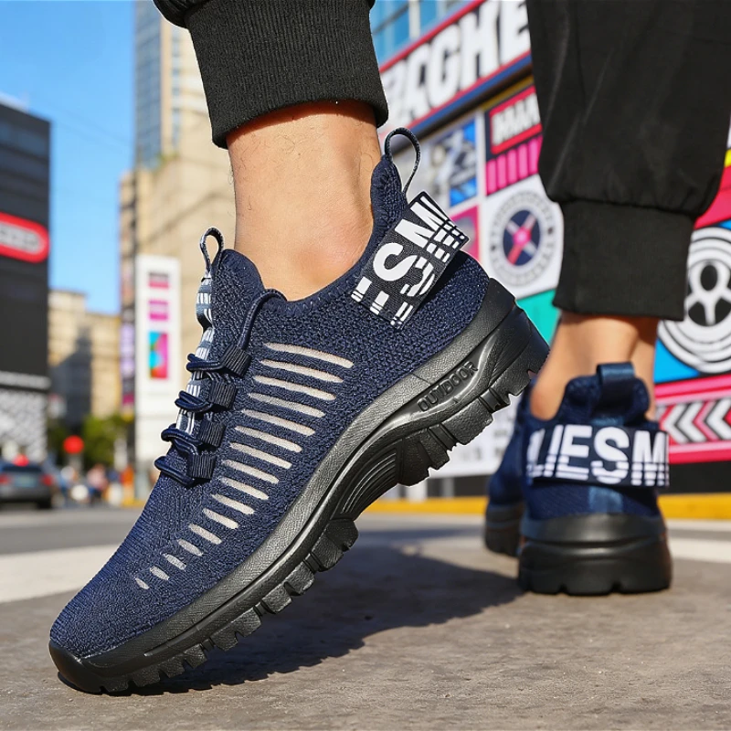 Fashion Men Casual Sneakers Breathable Mesh Lightweight Non-Slip Outdoor Daily Walking Sports Shoes for Men 2025 Trendy Footwear
