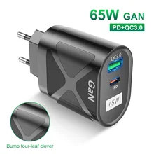 Lovebay 65W GaN Fast Charge Adapter For MacBook Pro Laptop Type C PD Quick Charger For iPhone 13 11 iPad Huawei Xiaomi Samsung