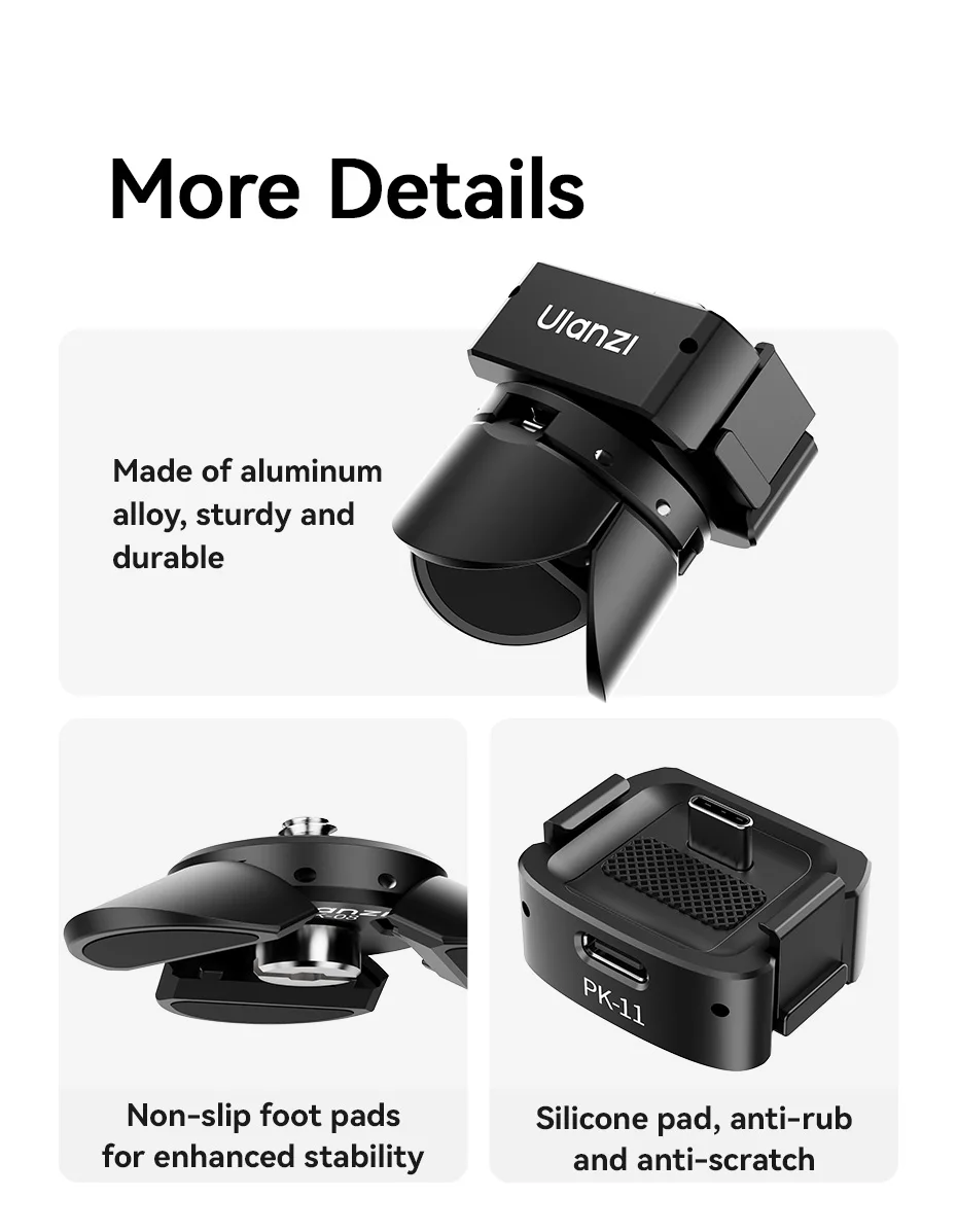 Ulanzi Pocket 3 Mini Tripod /Arri Locating Base for Osmo Pocket 3