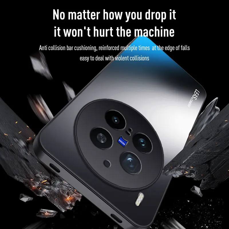 Shockproof Armor Frosted Case with Camera Protective Cover