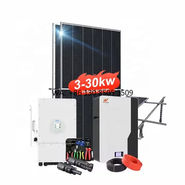 Système d'énergie solaire hors réseau, paquet complet 5Kw 10Kw 12Kw 15Kw 20KW 25Kw 30Kw, système solaire hybride 1