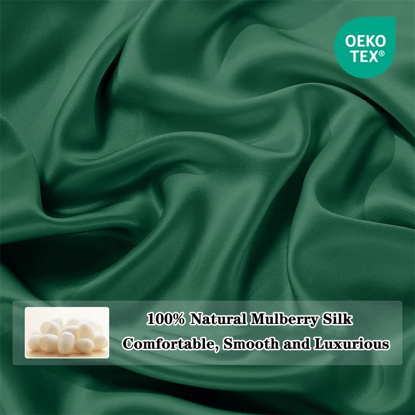 1pc 100% Mulberry Silk Flat Bed Sheet 23 Momme Natural Silk Bedding Bed Linen Ultra Soft Breathable Bedsheet Customized Any Size 2