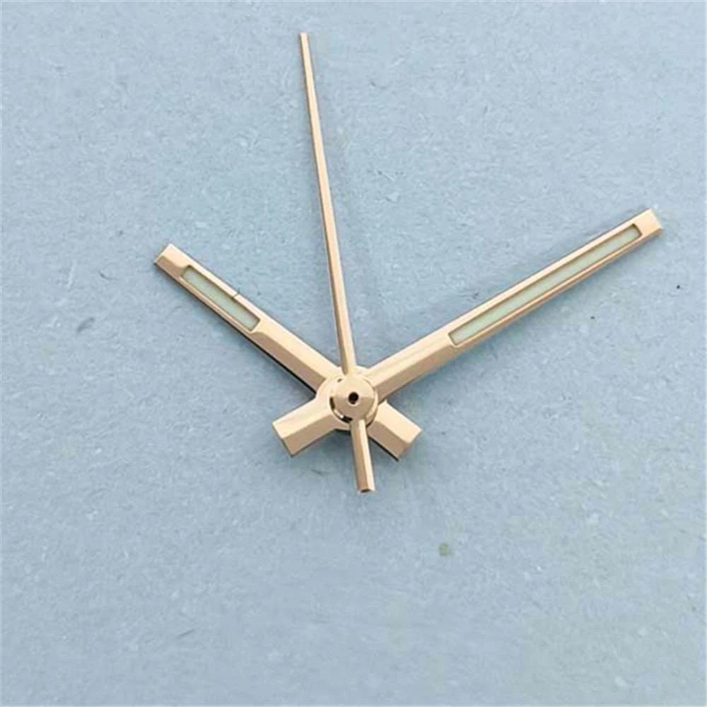 Modified Hands Ice blue Luminous Logbook Needle Silver Gold Rose Watch Accessories for NH35/NH36/4R/7S Movement Black hands