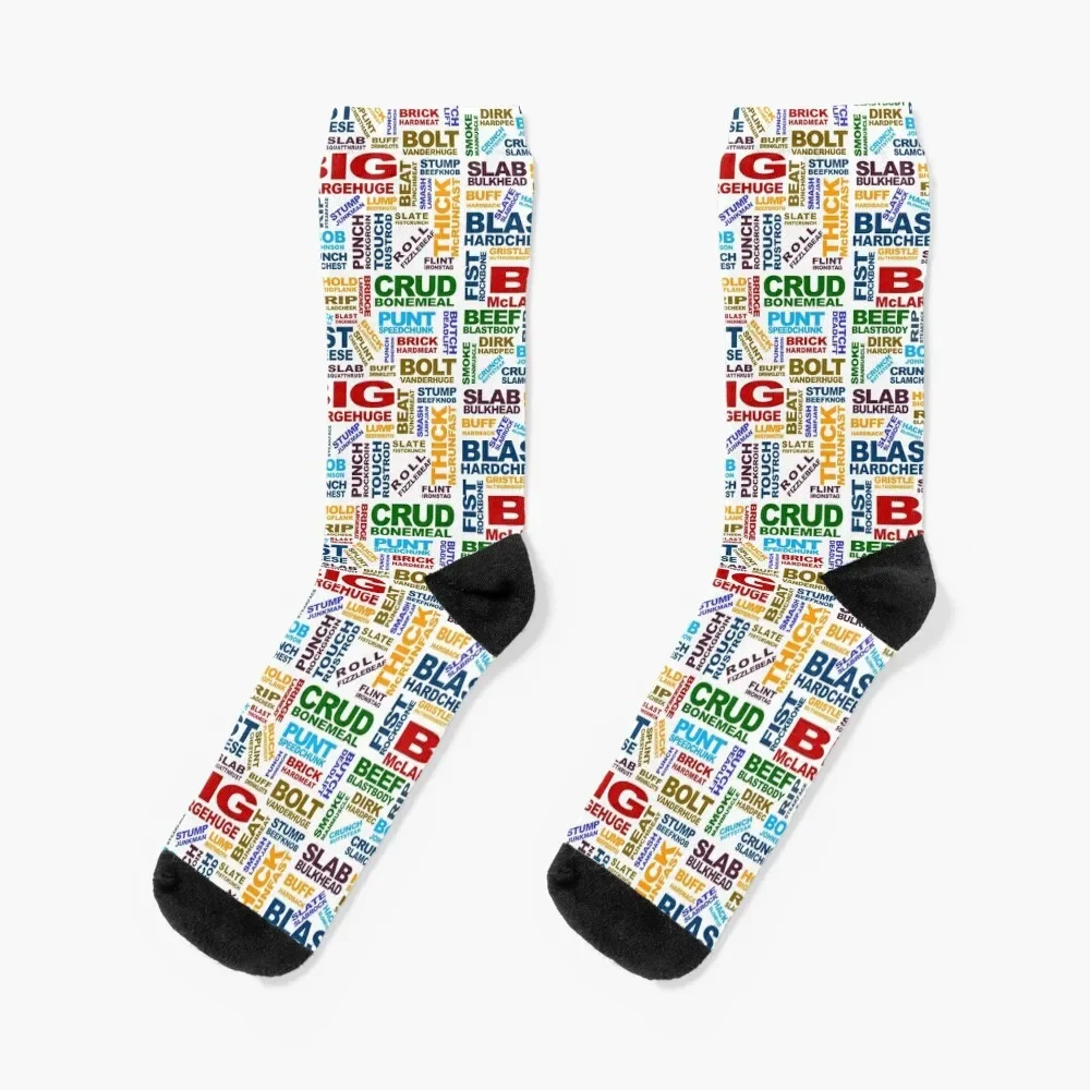 Dave Ryder Names Socks sheer cute happy designer Socks Male Women's