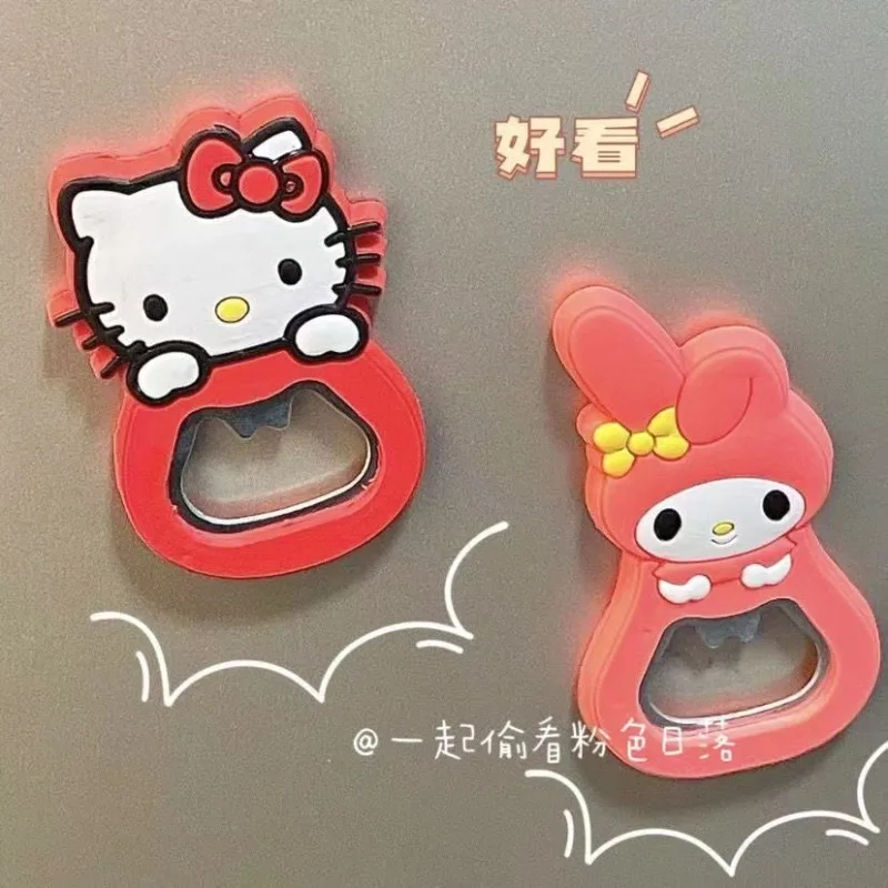 ハローキティかわいい漫画シリコーンワインオープナーピンク