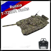 Henglong Remote Control Main Battle Off-Road Tank Model T72 Large-Scale Battle Remote Control Simulation Tank Model Outdoor Toy 1