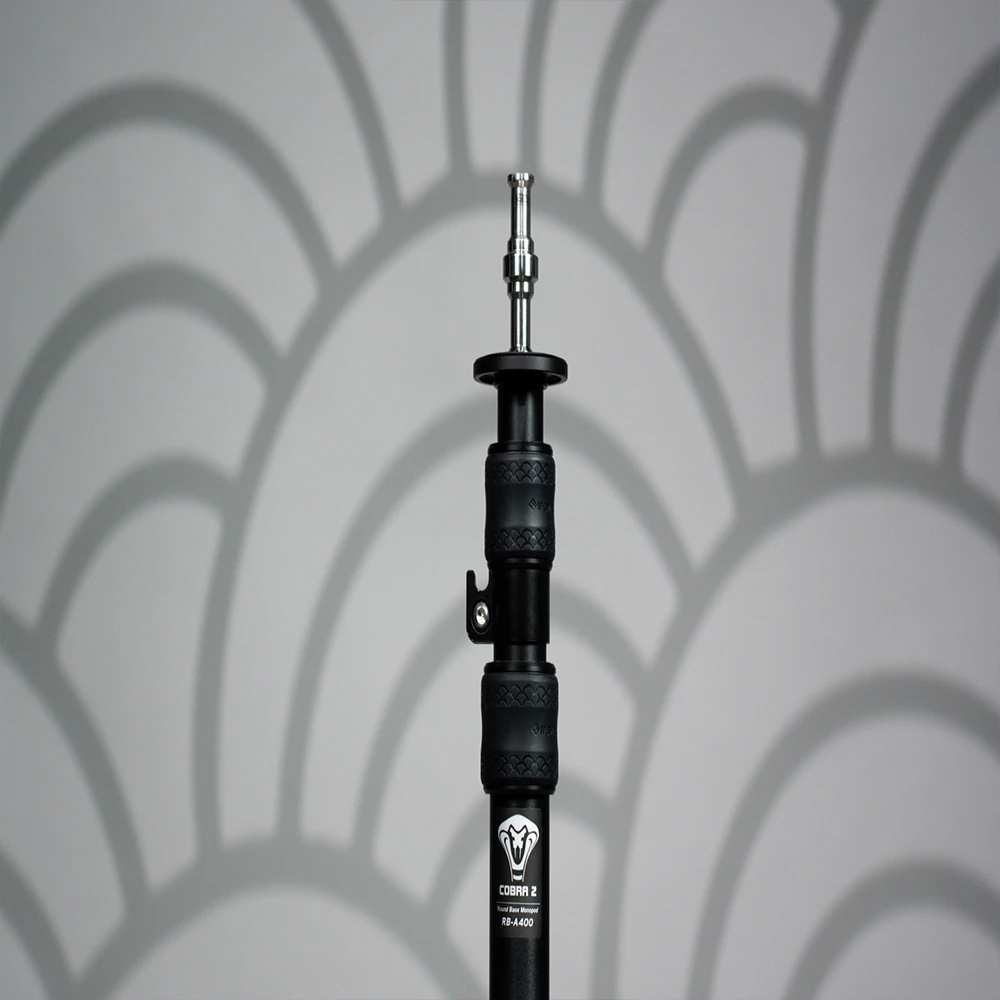 Monopode IFootage Cobra 2 RB-A400 - Support Studio Réglable 201cm - Base Lestée 40cm - 10kg Capacité - Aluminium Professionnel