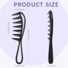 Barber Men Oil Comb Wide Tooth Shark Plastic Comb Hair Clipper Curling Salon Home Hairdressing Comb Massage Barber Stlying Tools 3