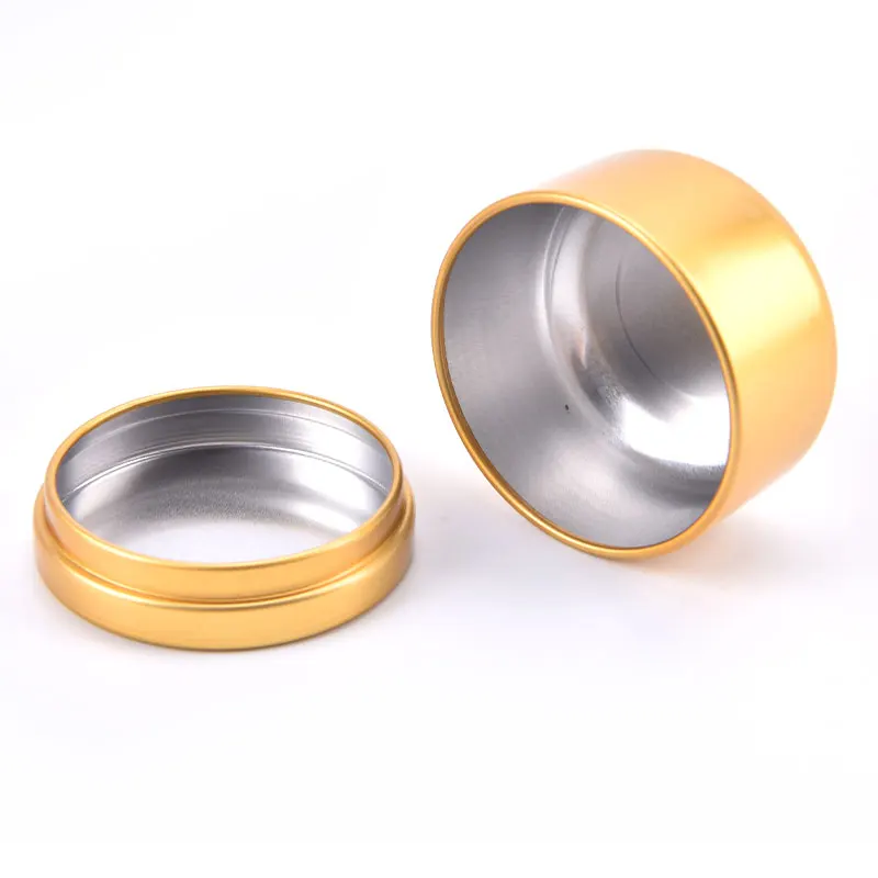 Candle Tin Round Metal Tin Box 1PC Candle Aluminum Jar Storage Travel candle tin jars