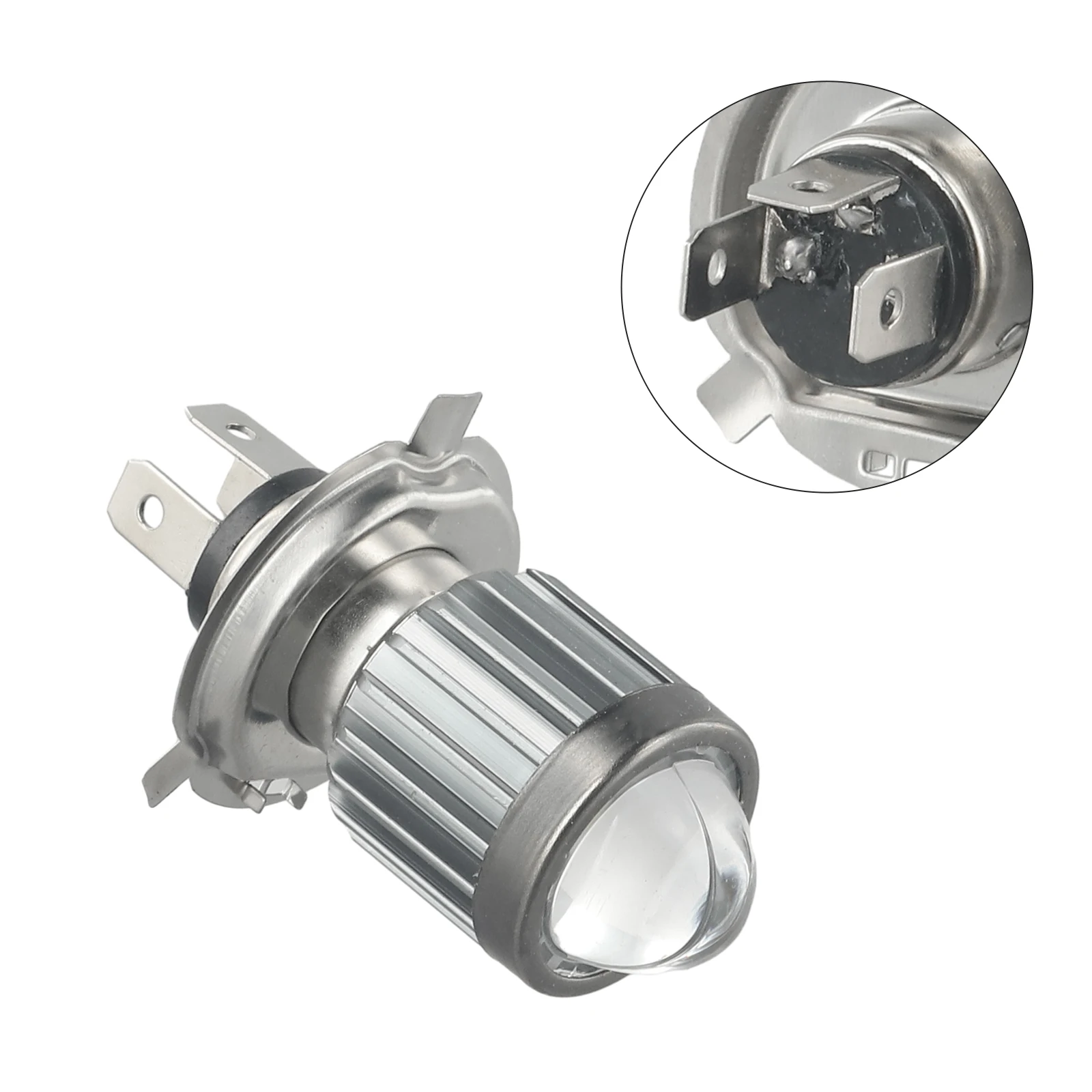 

H6 BA20D H4 Led Motorcycle Headlight With Lens Dual Color Hi/Lo Beam Fog Lamp 12W, 6000lm, 6000K, H6 BA20D LED Chip