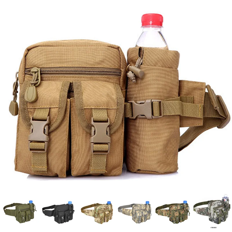 

Waterproof Nylon Fanny Pack Men Tactical Military Army Waist Bag Hiking Outdoor Camping Shoulder Bum Belt Bum Sport Chest Bags