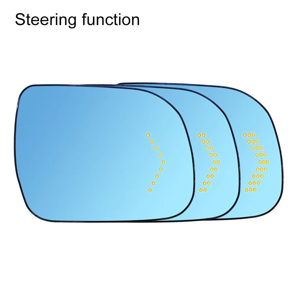 For Toyota FORTUNER INNOVA 2008-2015 Car Rearview Mirror Heating Wide Angle Dynamic Turn Signal Anti-glare Blue Reversing Mirror detail image 9