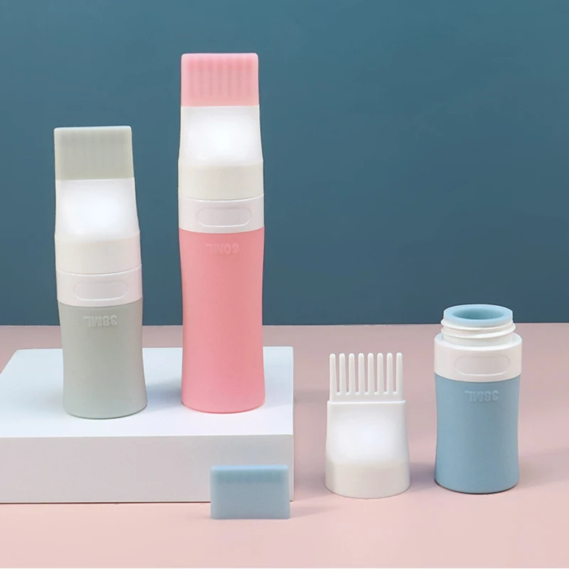Description Picture 3 of itemNew Silicone Hair Dye Refillable Bottle Applicator Brush Bottles Applicator Comb Dispensing Oil Comb Hair Coloring Styling Tool