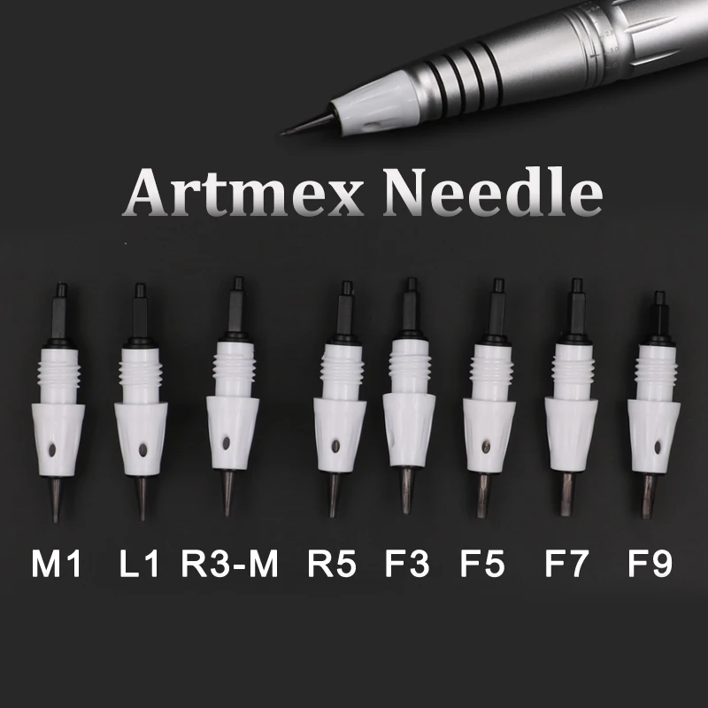 

10pcs/pack Screw Artmex Series V3 V6 V8 Artmex Needles for PMU Tattoo Tip Permanent Makeup Machine Tattoo Pen Eyebrow Eyeliner
