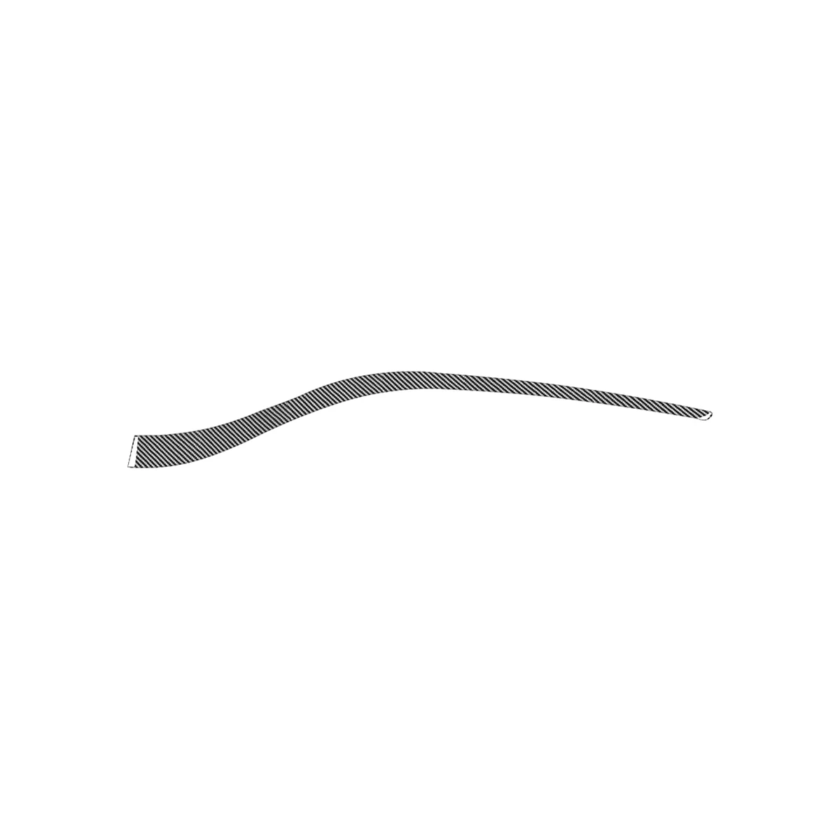 Per Chevy Impala 2014-2020 Soft Carbon Fiber Car Co-Pilot Dashboard Trim Strip Cover Trim Sticker Accessori