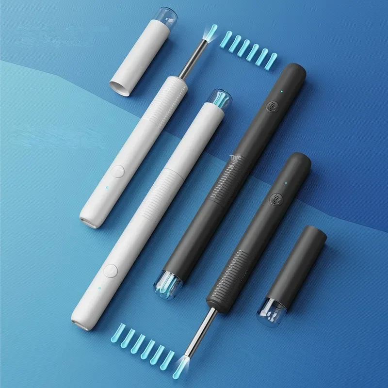 Ear Wax Removal Wireless WiFi Rechargeable Ear Cleaner 1000W HD Camera Ear Cleaning Kit with Light Ear Endoscope for iOS Android