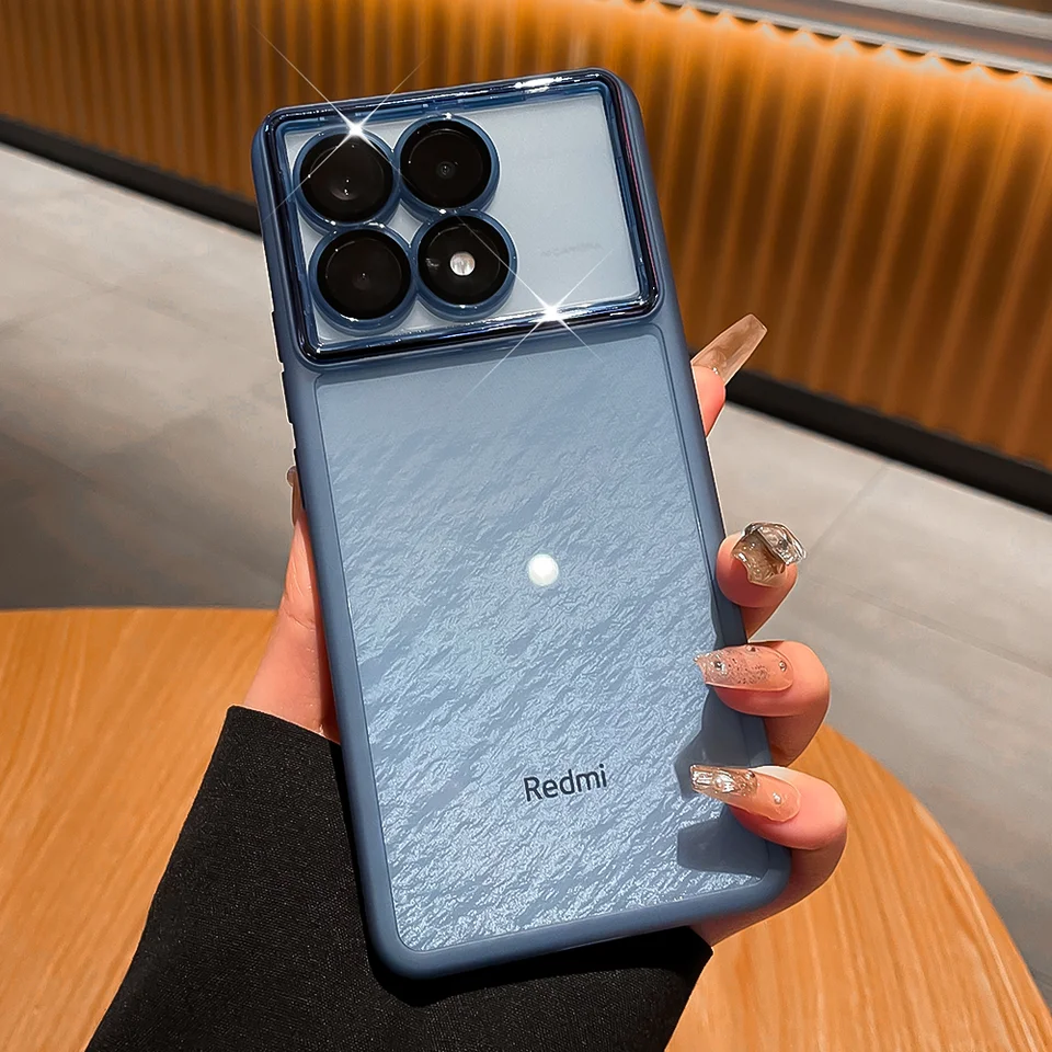 YBROY Cover per Xiaomi Poco X6 Pro 5G, TPU Morbido + PC Rigido, Durevole, Funzione Stand, Cover Antiurto Custodia per Xiaomi Poco X6 Pro 5G.(Blu