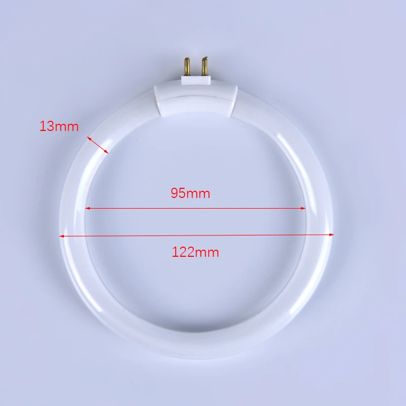 T4 Round Annular Tubes Lamps 11W Magnifying Glass Light Bulb Fluorescent Ring Lamp Tube With 4 Pins