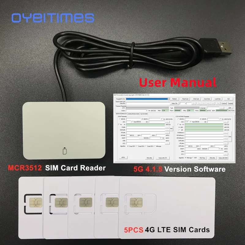 OYEITIMES – carte SIM 2G/GSM vierge, Programmable, sans OP/OPC