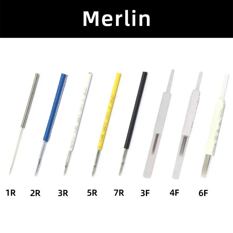 

20pcs/50pcs/100pcs 1R/2R/3R/5R/7R/3F/4F/6F Tattoo Needles for Permanent Makeup Eyebrow and Lip Designs Merlin Machine