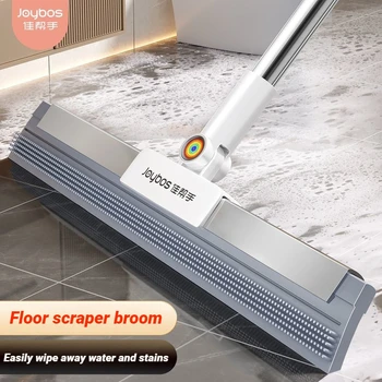 ไม้กวาดวิเศษ 30&50 ซม. ที่ปาดน้ำซิลิโคน พร้อมแปรงถูพื้น สำหรับทำความสะอาดบ้าน ห้องนั่งเล่น ห้องน้ำ ห้องสุขา 1