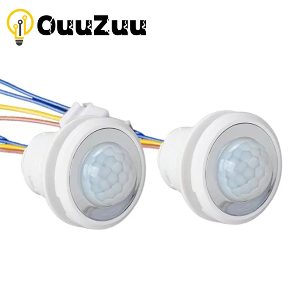 LED Embedded PIR Infrared Detector AC 85V-265V IR Infrared Motion Sensor Switch For Home Lighting Induction regulate,motion sensor,pir motion sensor,pir sensor switch,motion sensor switch,infrared detector sensor