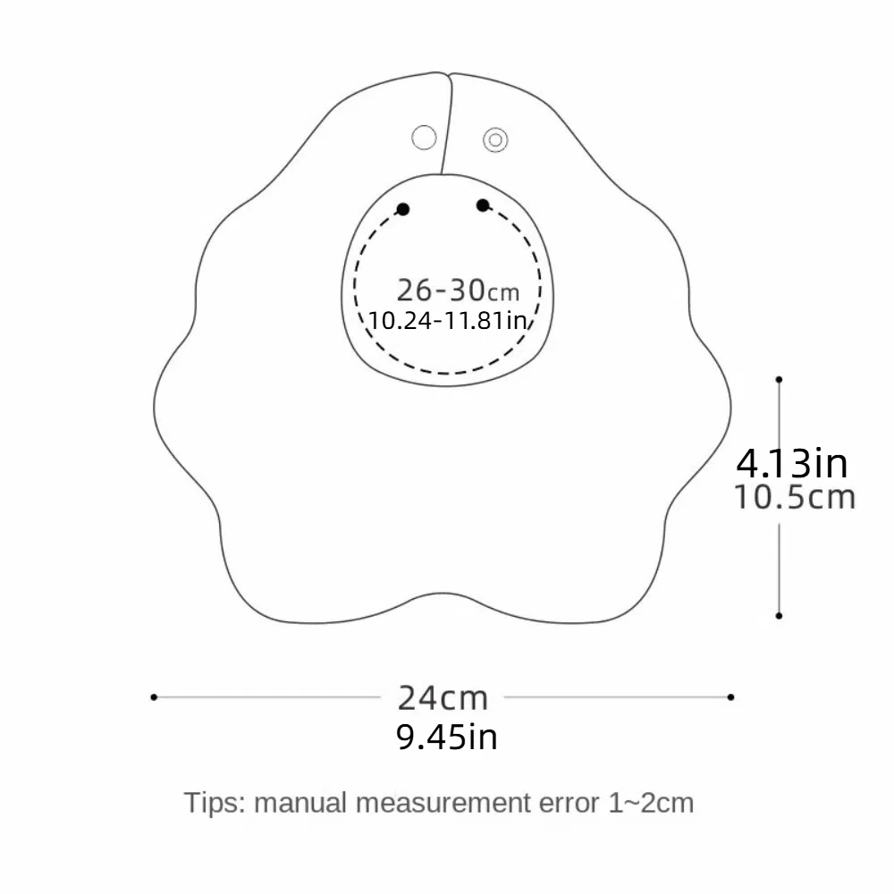 Feeding Anti-vomiting Bibs Waterproof Cotton Yarn Dotted Baby Cotton Bibs Korean Style Round Neck Baby Drooling Bibs
