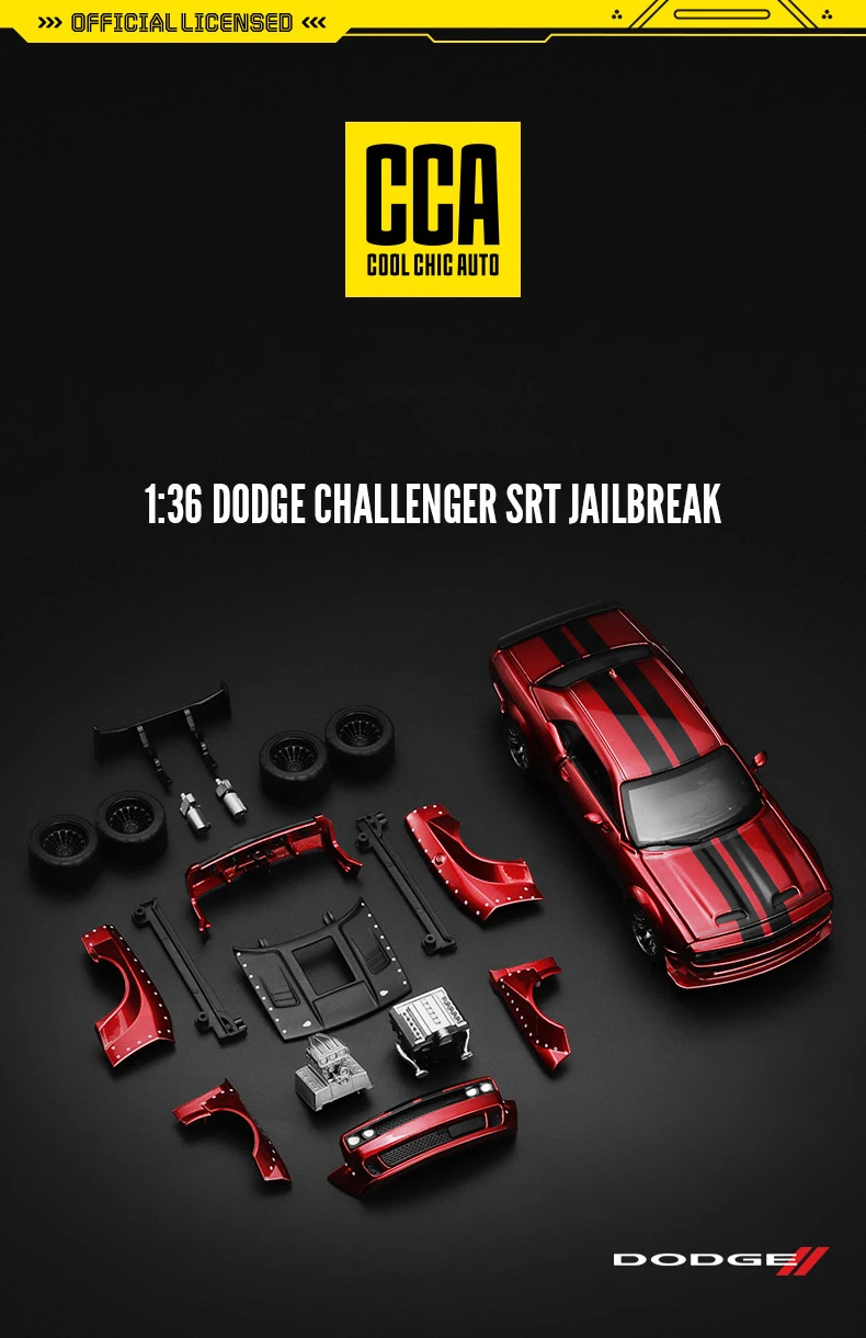 【CHALLENGER】MA-1 CCA MSZ 1:36 Dodge Challenger Modified Car Sports Car Replacement