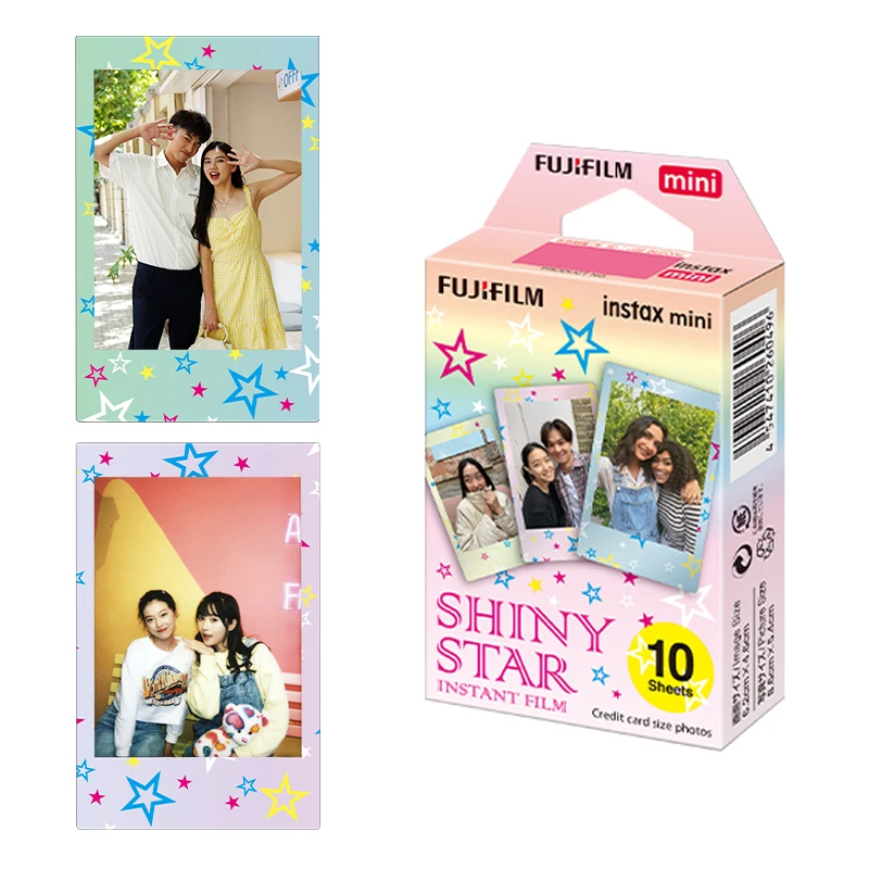 10/20/30Sheets Fujifilm Shiny Star Instax Mini Color Film Photo Paper For Fuji Mini 12 8 9 7s 25 26 70 90 Instant Camera SP-1 2 instant film paper
