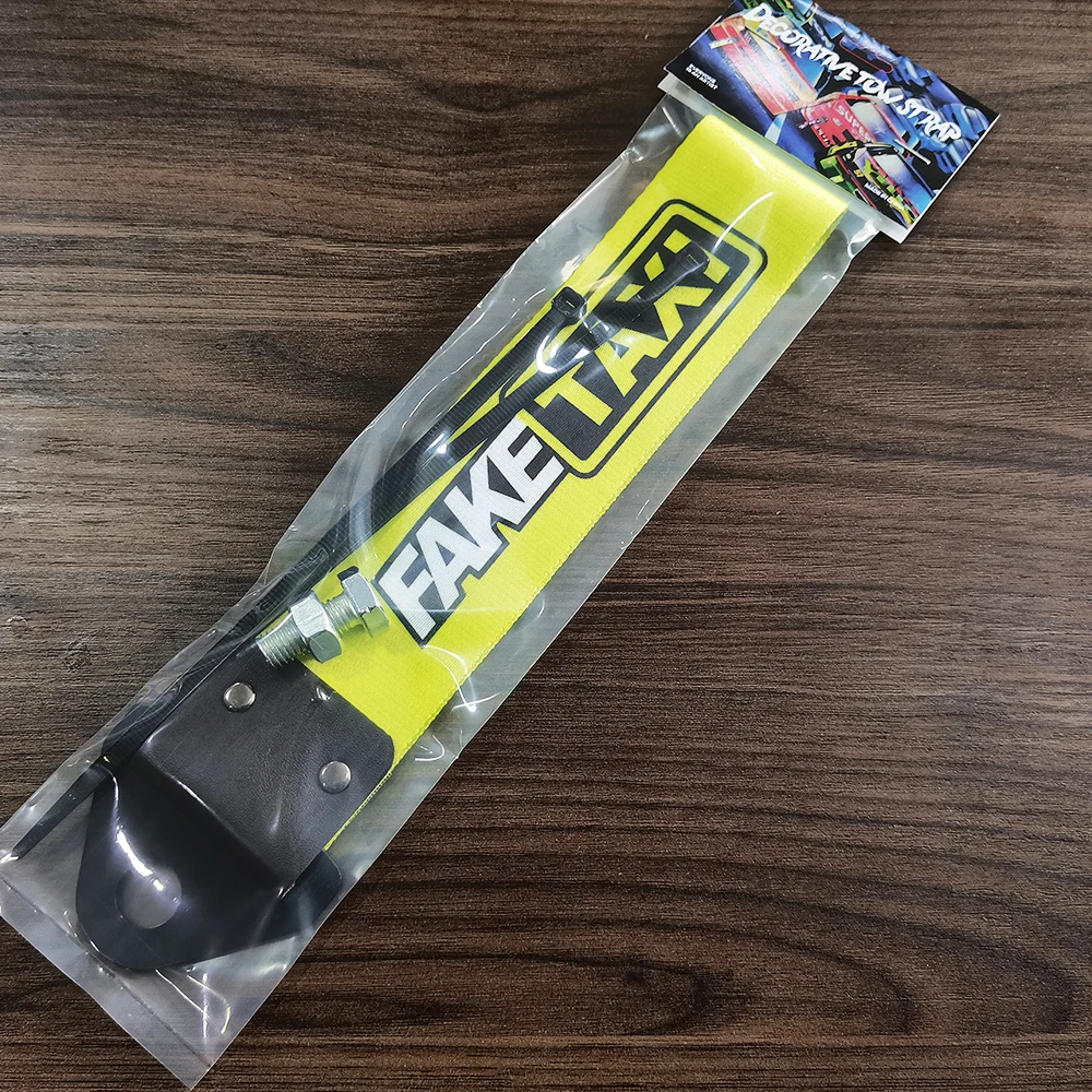 JDM Racing Sports Style Tow Strap Universal Race Towing Bars Nylon Car Trailer Ropes Hook Fake Taxi HKS Osaka JDM