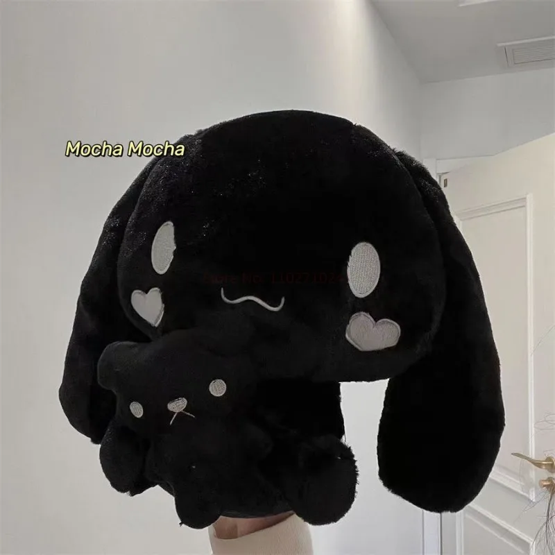 Hot Sanrio Kawaii Black Cinnamoroll Plush Toys Stuffed Animal Soft Cute Doll Room Decoration Pillow Plushies Kids Birthday Gift