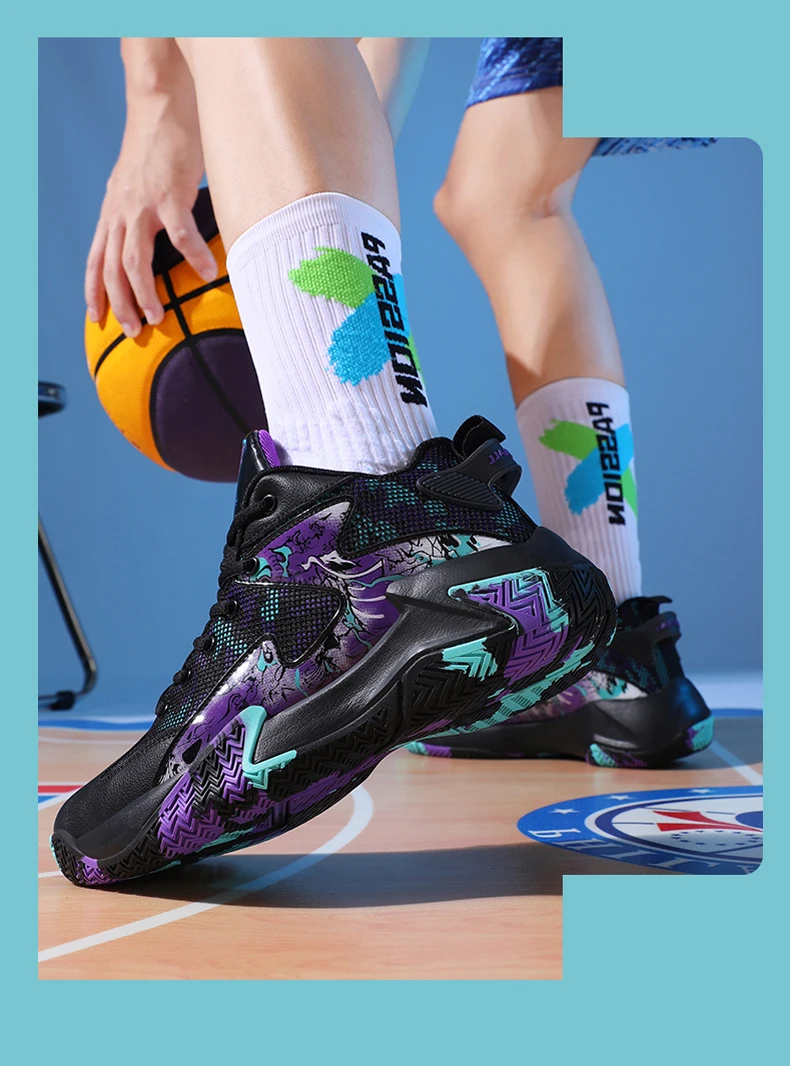 Heren basketbalschoenen ademend voor sport en training_voghion.com