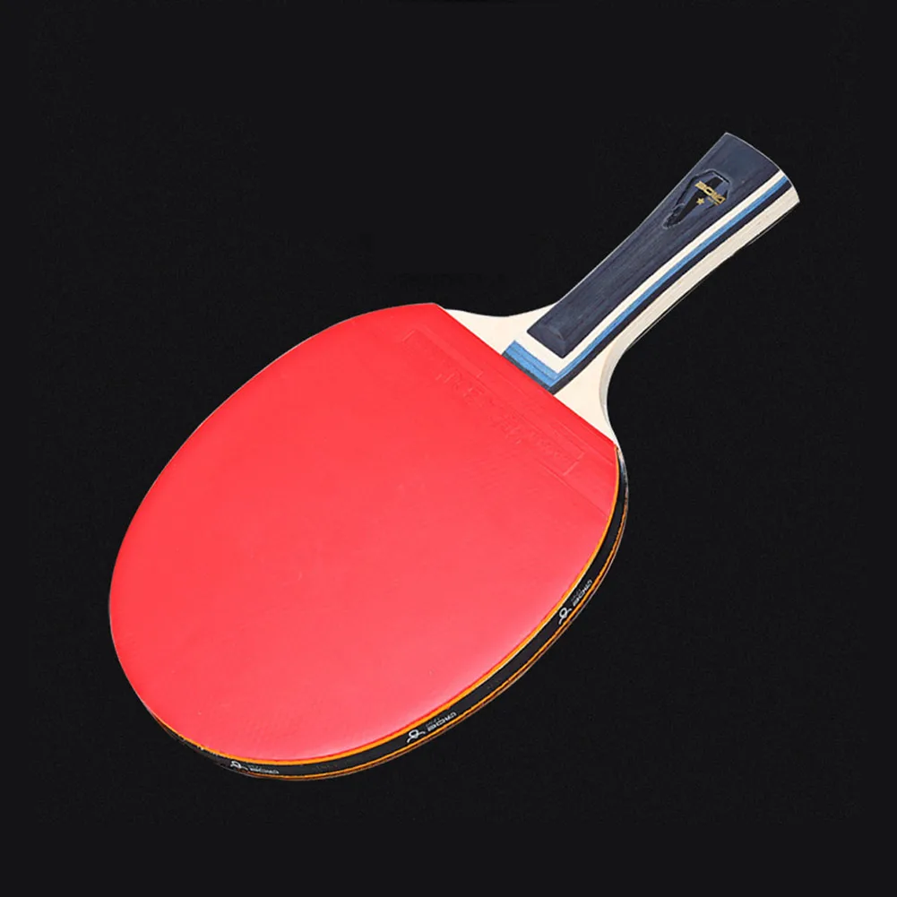 1 Set Table Tennis Racket Strong Rotation Table Tennis Bag 7 Layers Plywood Racket Paddle Long Handle table tennis racket