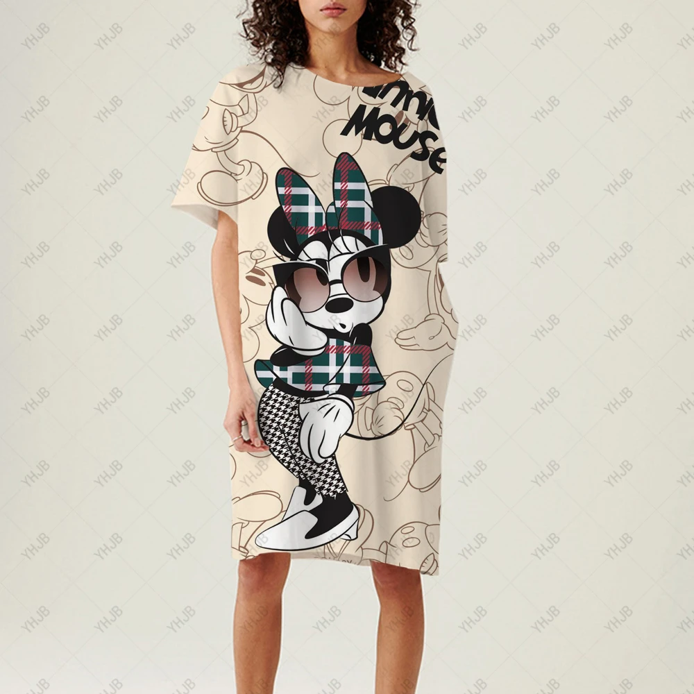 mickey print dress