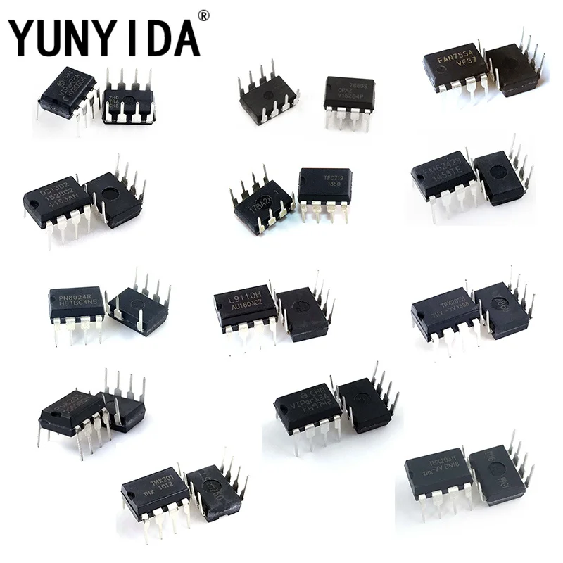 10PCS DIP DS1302 LD7550BBN TFC719 FM62429 RM6203 VIPER22A VIPER12A ...