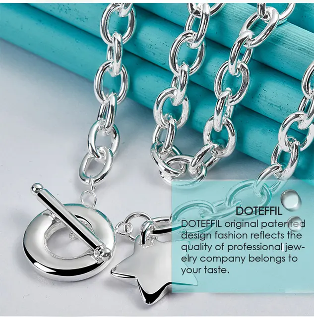 GARNI スターリングシルバー ネックレス ペンダント トップ Doteffil-スターリングシルバーの星型ペンダントネックレス,18