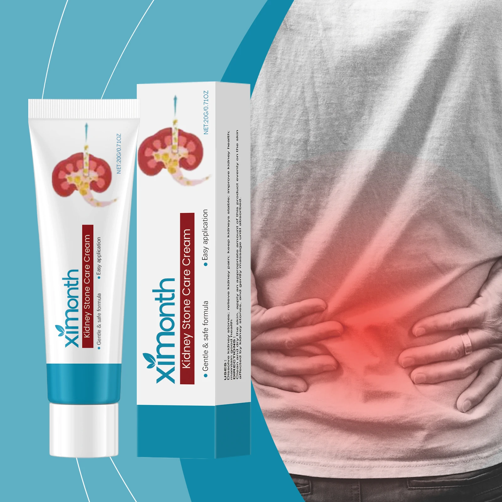 נוסחה עדינה להקלה מזינה ומגן על הגוף מקל על נוחות, לחות ומיישם באלם