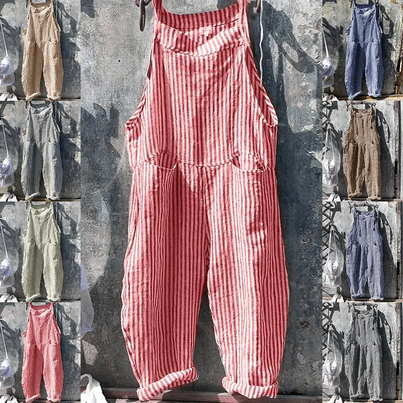 

Summer Fashion Casual Women's Overalls Casual Pants Loose All-match Pants Female and Lady Clothing