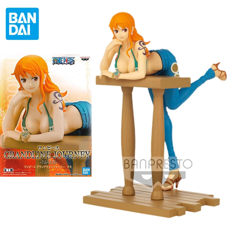 

Оригинальная цельная Аниме Фигурка Bandai, Grandline Journey экшн-фигурка нами, игрушки для детей, подарок, Коллекционная модель, украшения, куклы