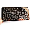 Festive Christmas Nails Stamping Plate Set Winter Snowflake Cartoon Gingerbread Sweater Image Print Template Manicure Mold Tools 5