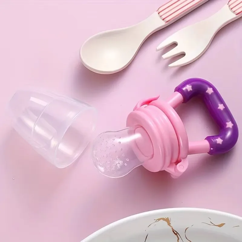 3 PCs Baby Fruit Vegetable Teether Food Supplement Bite Le Silicone Baby Feeding Tableware