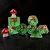Mushroom 7PCS DND Polyhedral Dice Set, Cartoon Mushroom Dice for Role Playing Dice Games and RPG MTG Table Games 3